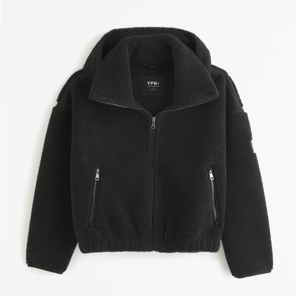 Abercrombie & Fitch YPB Sherpa Fleece Activewear Jacket